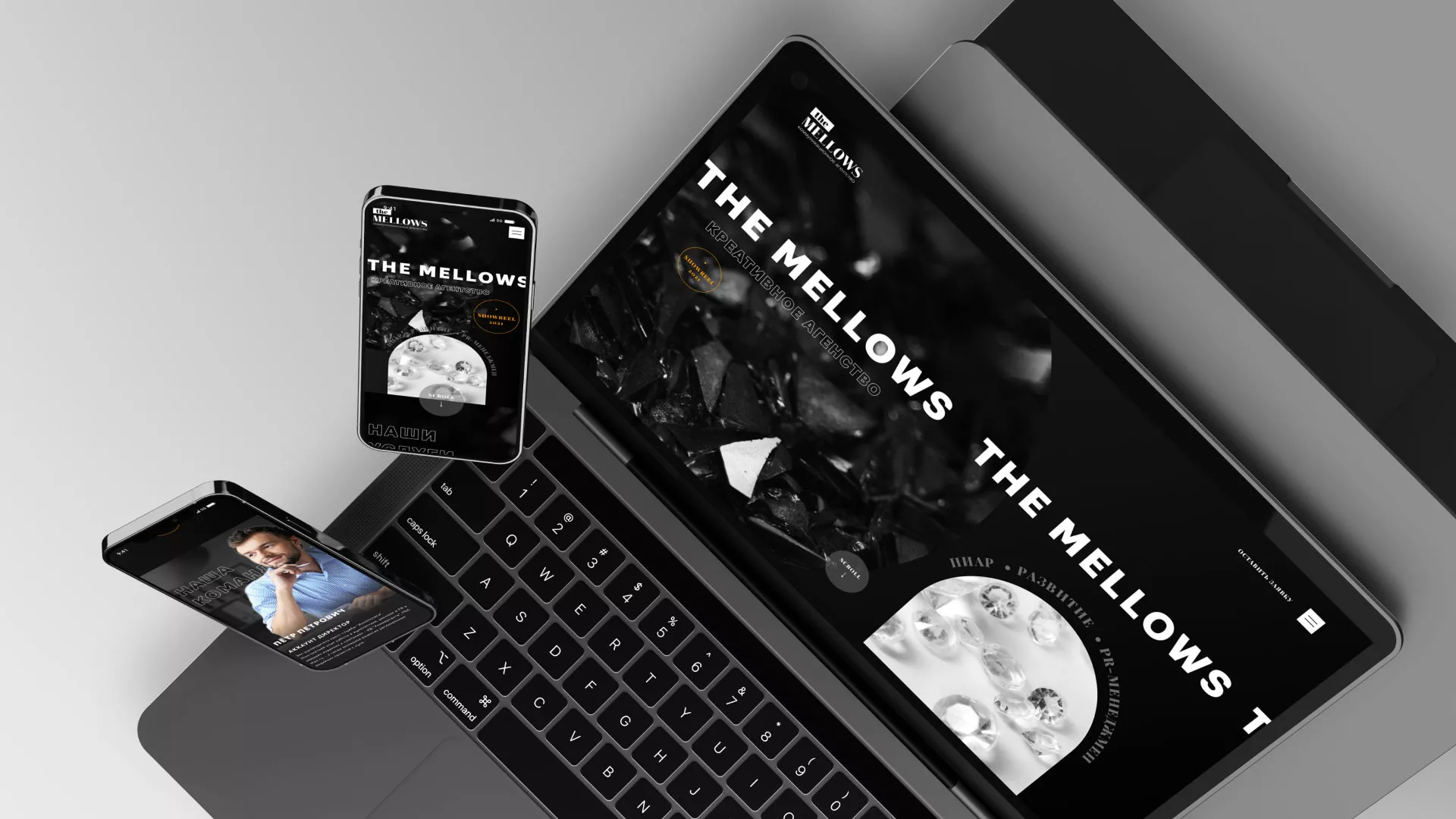 Разработка сайта креативного агентства «The Mellows» в Реутове