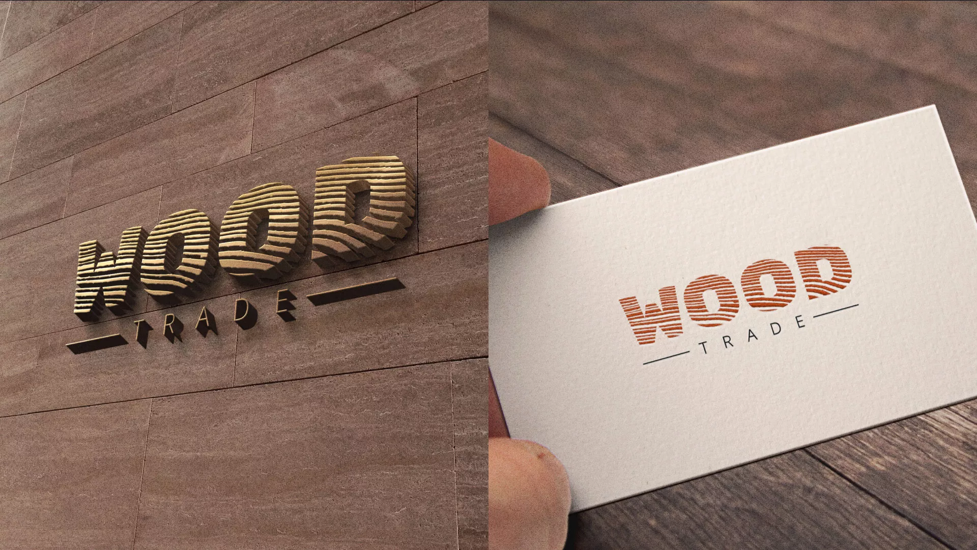 Разработка логотипа для компании «Wood Trade» в Реутове