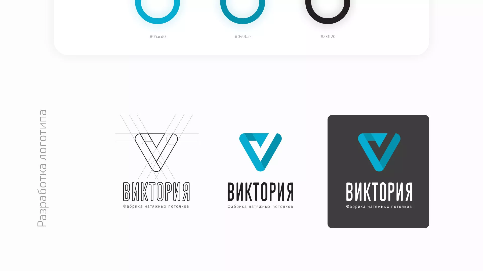 Разработка фирменного стиля компании по продаже и установке натяжных потолков в Реутове