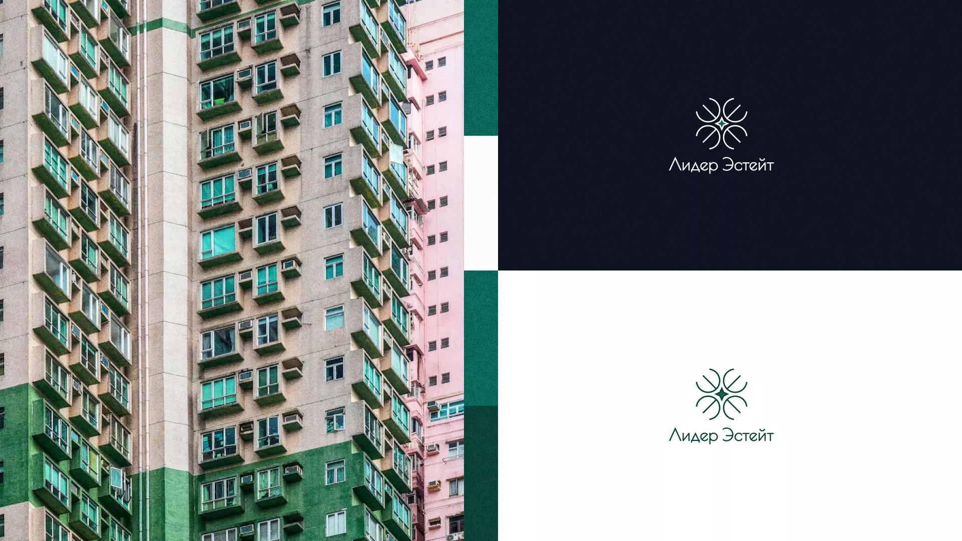 Создание логотипа компании «Лидер Эстейт» в Реутове